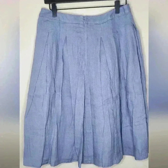 Talbots NWT New Womens Denim Colored Skirt Size 4 - Picture 4 of 9